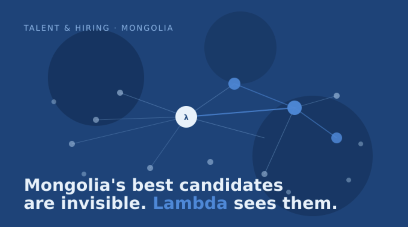 Most of Mongolia’s Best Candidates Are Invisible. Lambda Is Changing That.