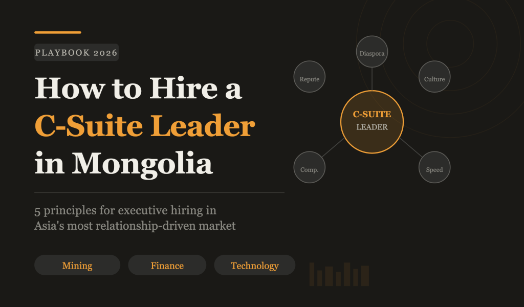 How to Hire a C-Suite Leader in Mongolia: The 2026 Playbook