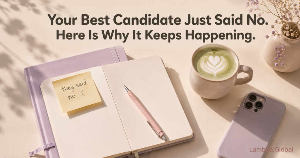 Your Best Candidate Just Said No. Here Is Why It Keeps Happening.