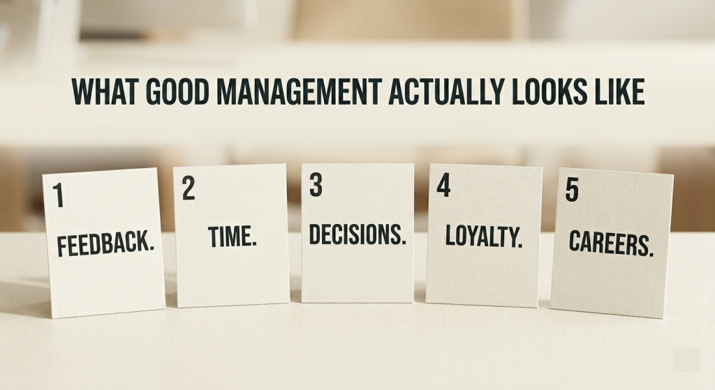 What Good Management Actually Looks Like Right Now.